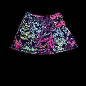 Lilly Pulitzer Girls Mini Maryana Skort Aegean Navy Calypso Coast - Size S (4-5)